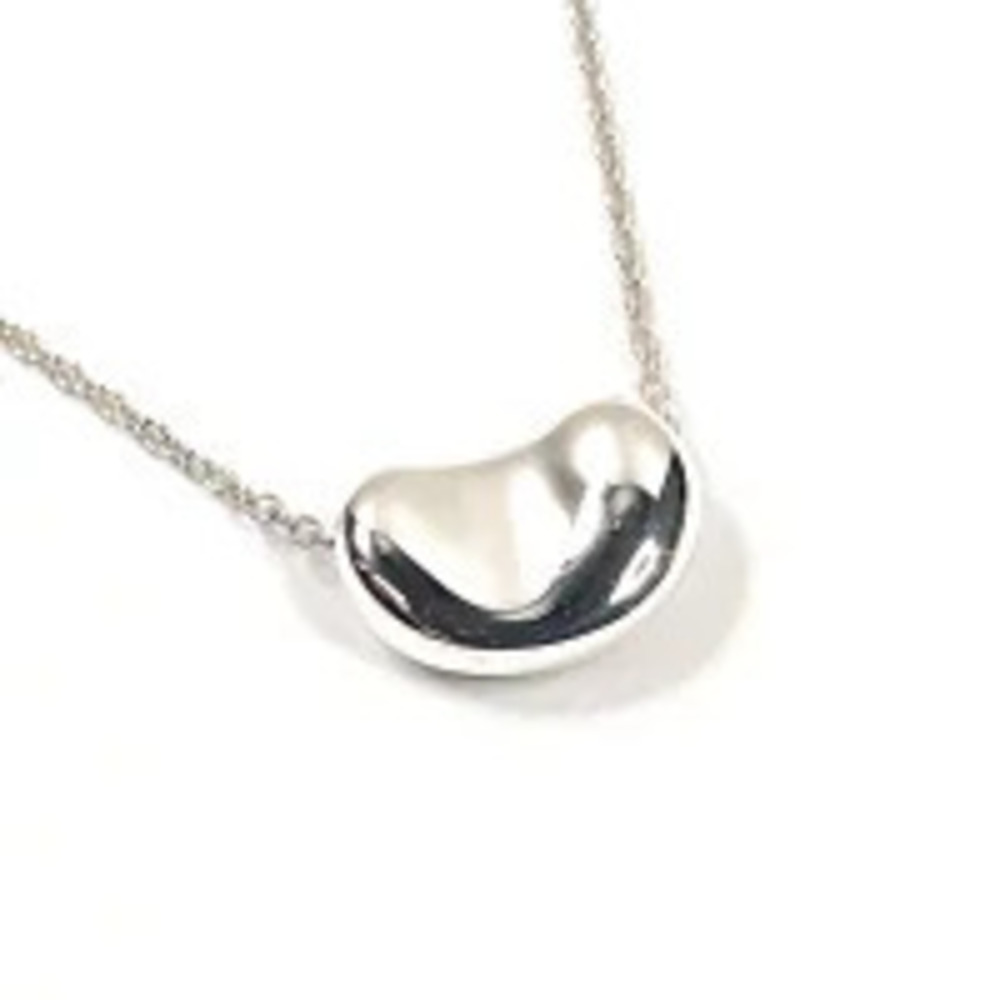 Tiffany Co Elsa Peretti Bean Necklace Gold